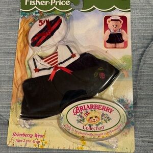 Vintage 90’s Fisher-Price Briarberry  Bear Sailor Outfit 2 pc